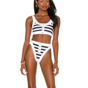 Beach Riot Striped Bikini XS NWT